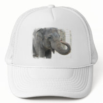 Trumpeting Elephant Baseball Cap Mesh Hats