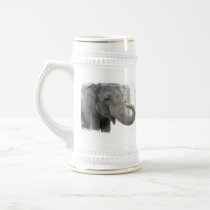 Trumpeting Elephant Beer Stein Coffee Mugs