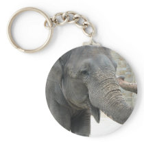Trumpeting Elephant Keychain