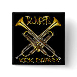 Trumpets Kick Brass buttons