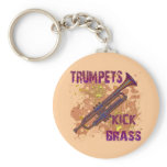 Trumpets Kick Brass keychains