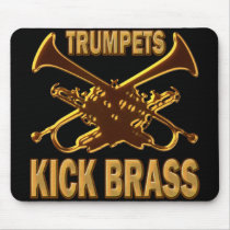 TRUMPETS KICK BRASS MOUSE PAD