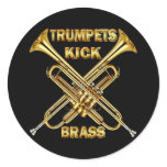 Trumpets Kick Brass stickers