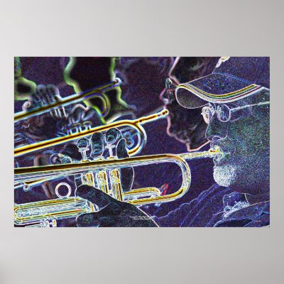 Trumpets, Mile High Jazz Band Poster by daysrays