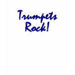 Trumpets Rock - Blue Lettering t-shirts
