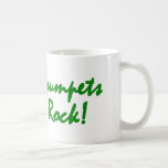 Trumpets Rock - Green Lettering Mugs