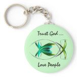 Trust God Keychain