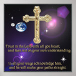 Trust in the Lord scripture Poster