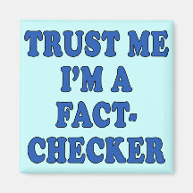 Trust Me, I'm a Fact Chequered Magnet