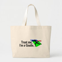 Trust Me Im A Goalie Soccer Tote Bag