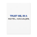 Trust Me I'm a Hotel Manager postcards