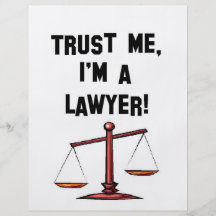 Trust me Im a lawyer Personalized Flyer
