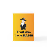 Trust me I'm a rabbi - Funny jewish humour cards