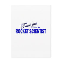 Trust Me I'm a Rocket Scientist Postcard