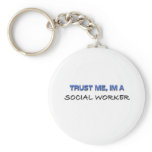 Trust Me I'm a Social Worker keychains
