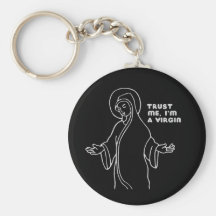 TRUST ME, I'M A VIRGIN KEY CHAIN