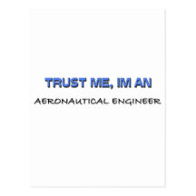 Trust Me I'm an Aeronautical Engineer Post Card
