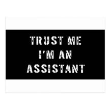 Trust Me I'm An Assistant Post Cards