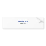 Trust Me I'm an Auditor bumper stickers