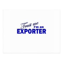 Trust Me I'm an Exporter Postcard