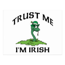 Trust Me I'm Irish Gift Post Cards