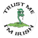 Trust Me I'm Irish Gift stickers