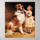 Trust (Saint Bernard) by Charles Burton Barber posters