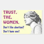 TRUST THE WOMEN sticker