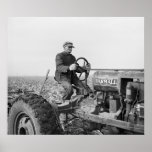 Trusty Old Tractor, 1930s Print
