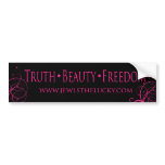 Truth Beauty Freedom bumper stickers