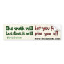 Truth bumper sticker