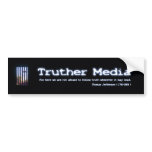 Truther Media Logo Bumper Sticker bumper stickers