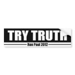 Try Truth bumper stickers
