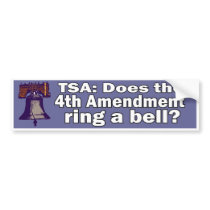 TSA bumper sticker
