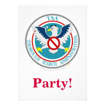 TSA Funny Logo with Cartoon Eagle Personalised Announcement