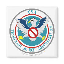 TSA Funny Logo with Cartoon Eagle Refrigerator Magnets