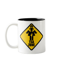 TSA Zone $17.95 Two Toned Coffee Mug