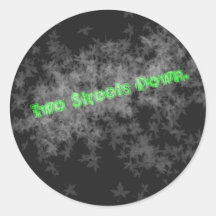 TSD black small Sticker
