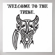 tskull2, Welcome To The Tribe. Print
