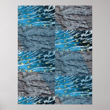 Tsunami Cars and Kelp Poster
