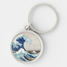 Tsunami Great Wave Keychain