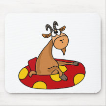 TU- Funny Whatever Floats Your Goat Cartoon Mouse Pads