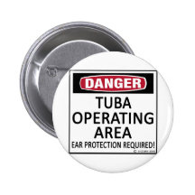 Tuba Operating Area Pinback Buttons