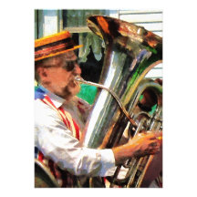 Tuba Player Custom Invitation