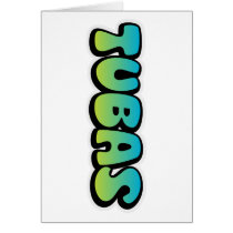 Tubas Down Greeting Cards