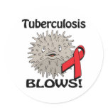 Tuberculosis Blows Awareness Design stickers