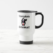 Tuberculosis Stinks Skunk Awareness Design Coffee Mugs