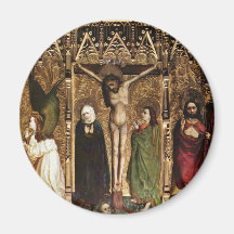 Tuchers Altar Middle Panel Of Scenes: The Annuncia Refrigerator Magnet