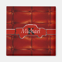 Tuck N Roll Muscle Car Monogram Fridge Magnet