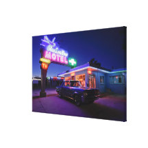 Tucumcari, New Mexico, United States. Route 66 2 Stretched Canvas Print